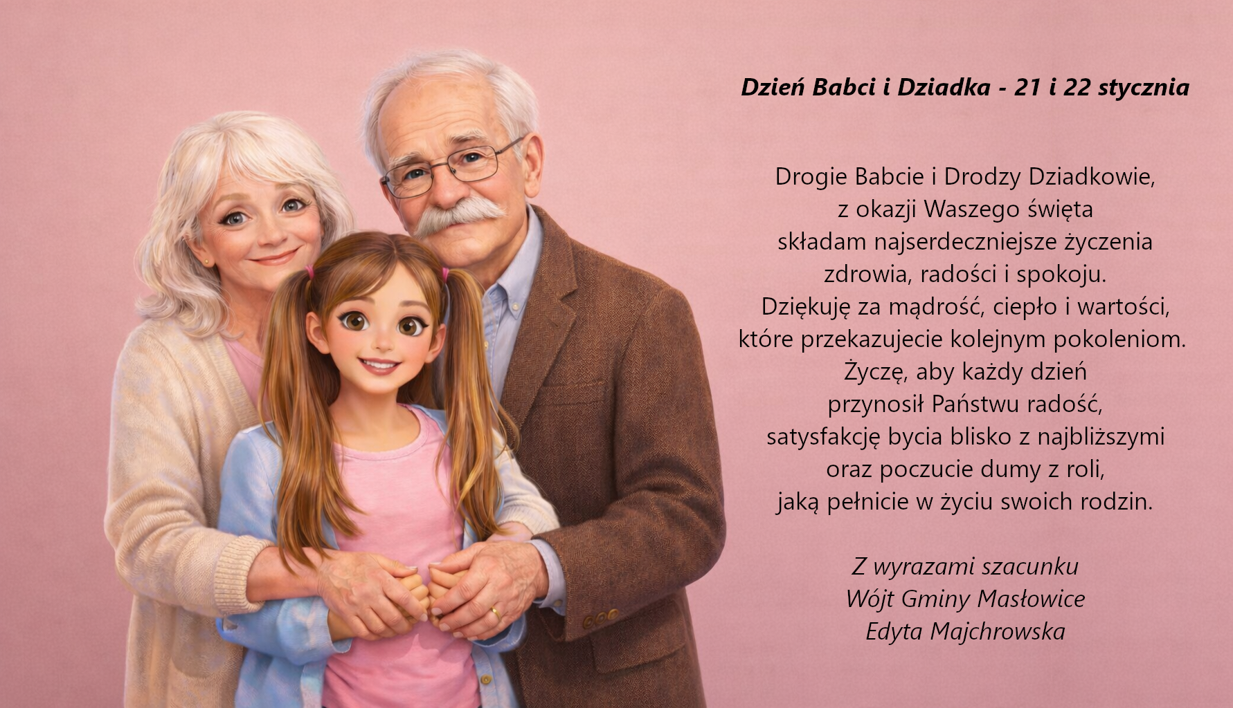 Życzenia na dzień babci i dzień dziadka 2026